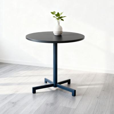 Outdoor iron plate round table